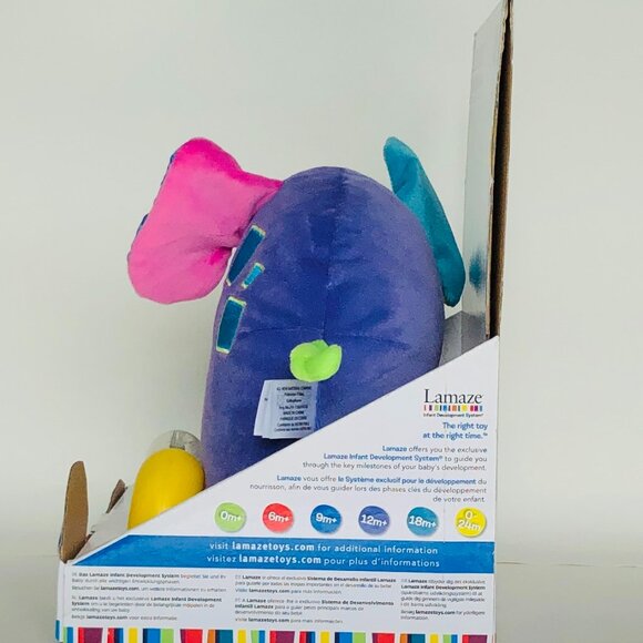 New in Box Lamaze  Push Along Peanut Elephant 9 Months + - Picture 12 of 15